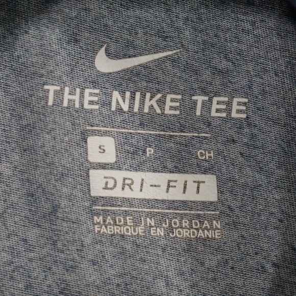 Nike Dry Tee Dri-FIT Cotton Crew Solid Dark Blue Small - Picture 5 of 5